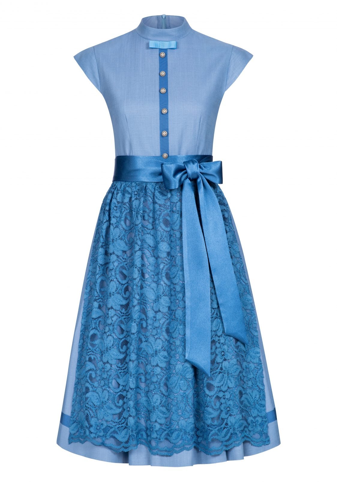 HOCHZEITSDIRNDL LACE AND BOW BLEU - JAN&INA Trachten