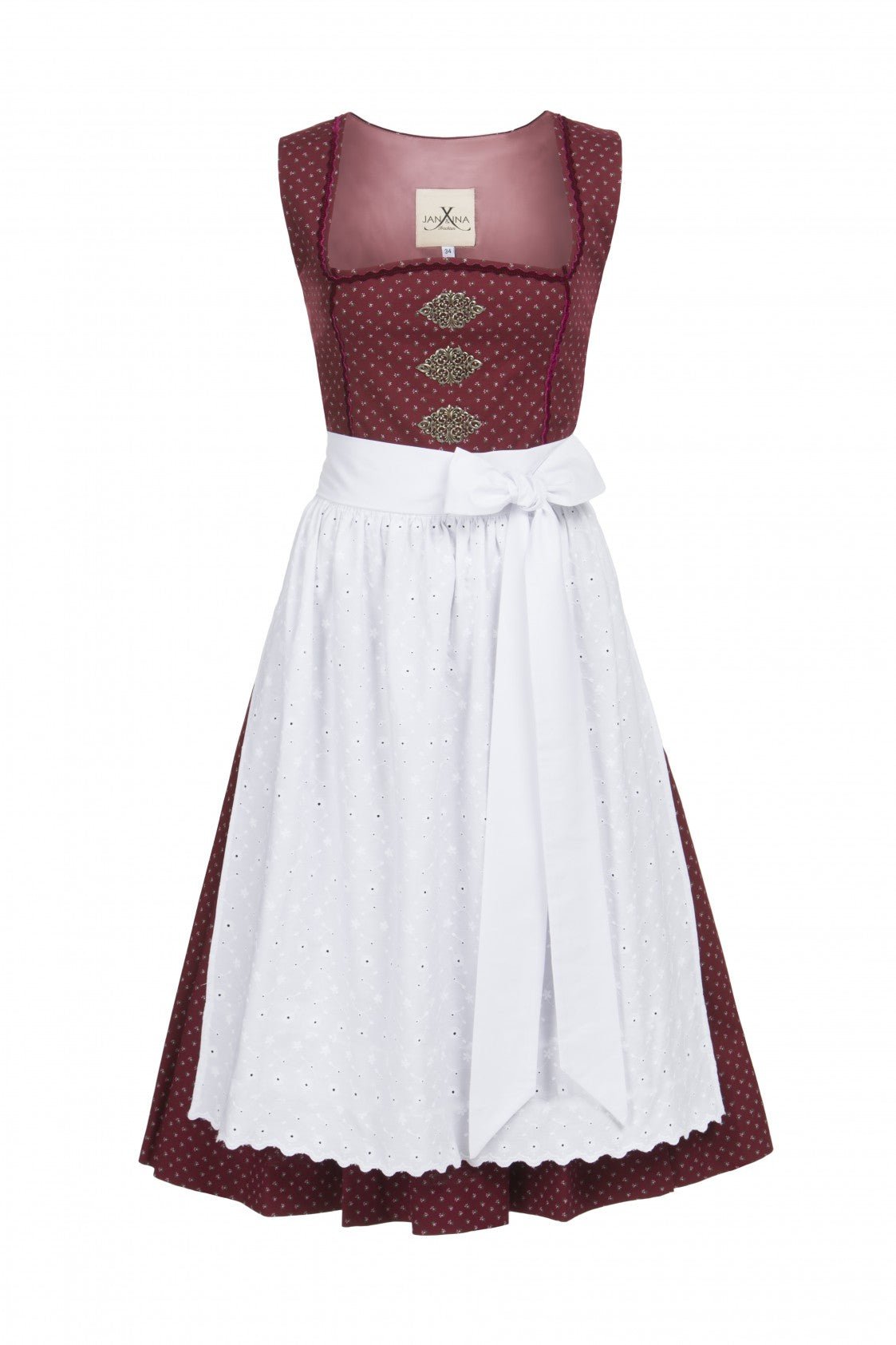 BW DIRNDL VINTAGE FLOWERS PFLAUME - JAN&INA Trachten