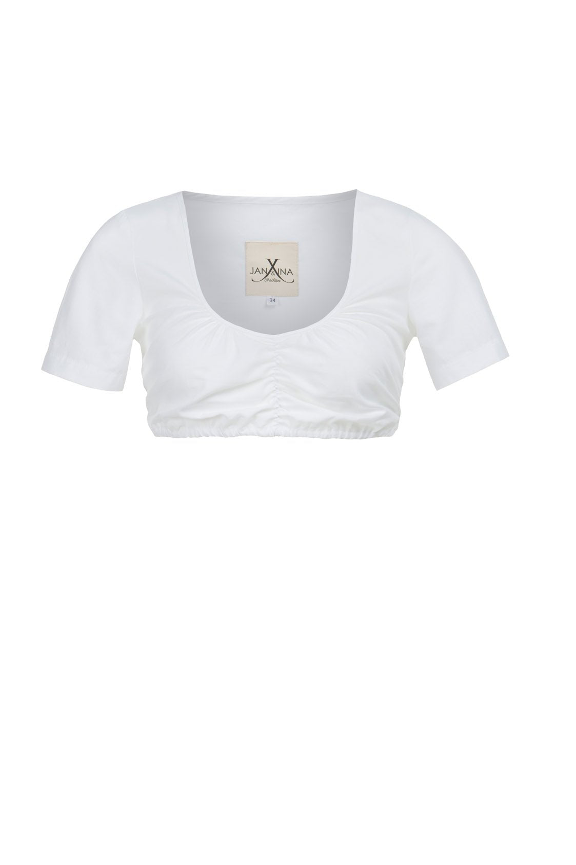 BW DIRNDLBLUSE BASIC WEISS 3/4 ARM - JAN&INA Trachten