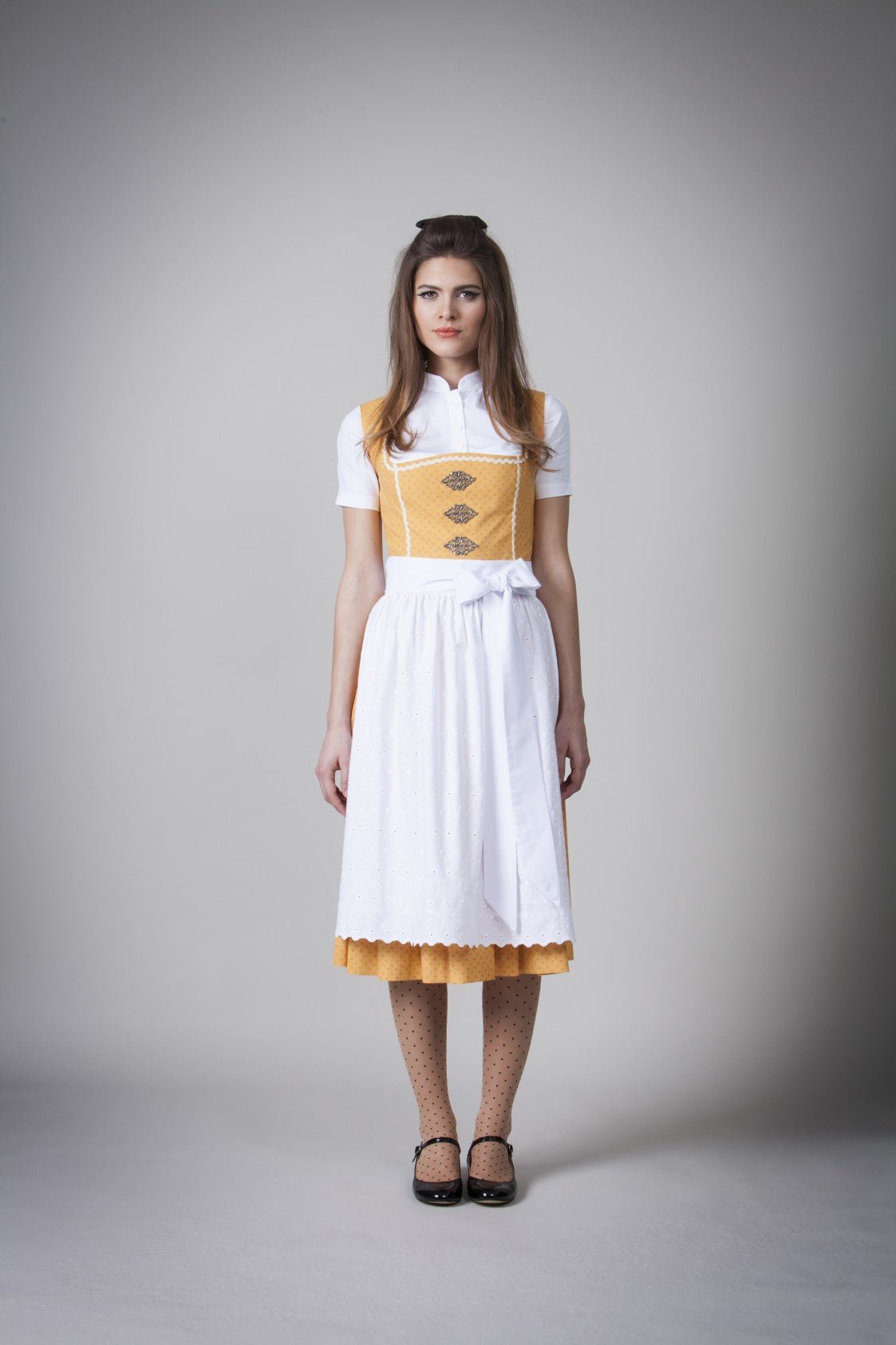 BW DIRNDL VINTAGE FLOWERS OCKER - JAN&INA Trachten