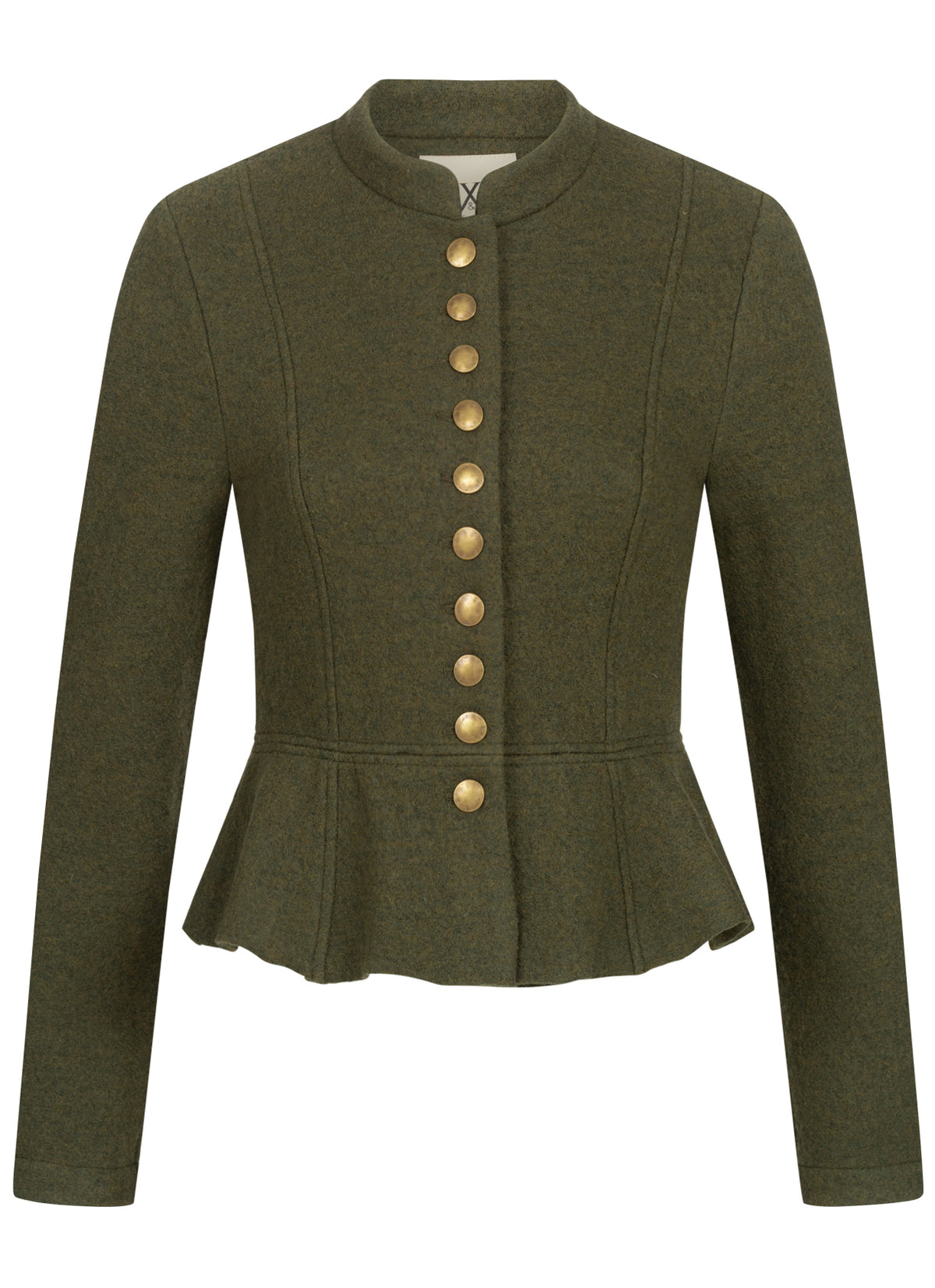 STEHKRAGEN BLAZER VINTAGE WALKLODEN KHAKI - JAN&INA Trachten