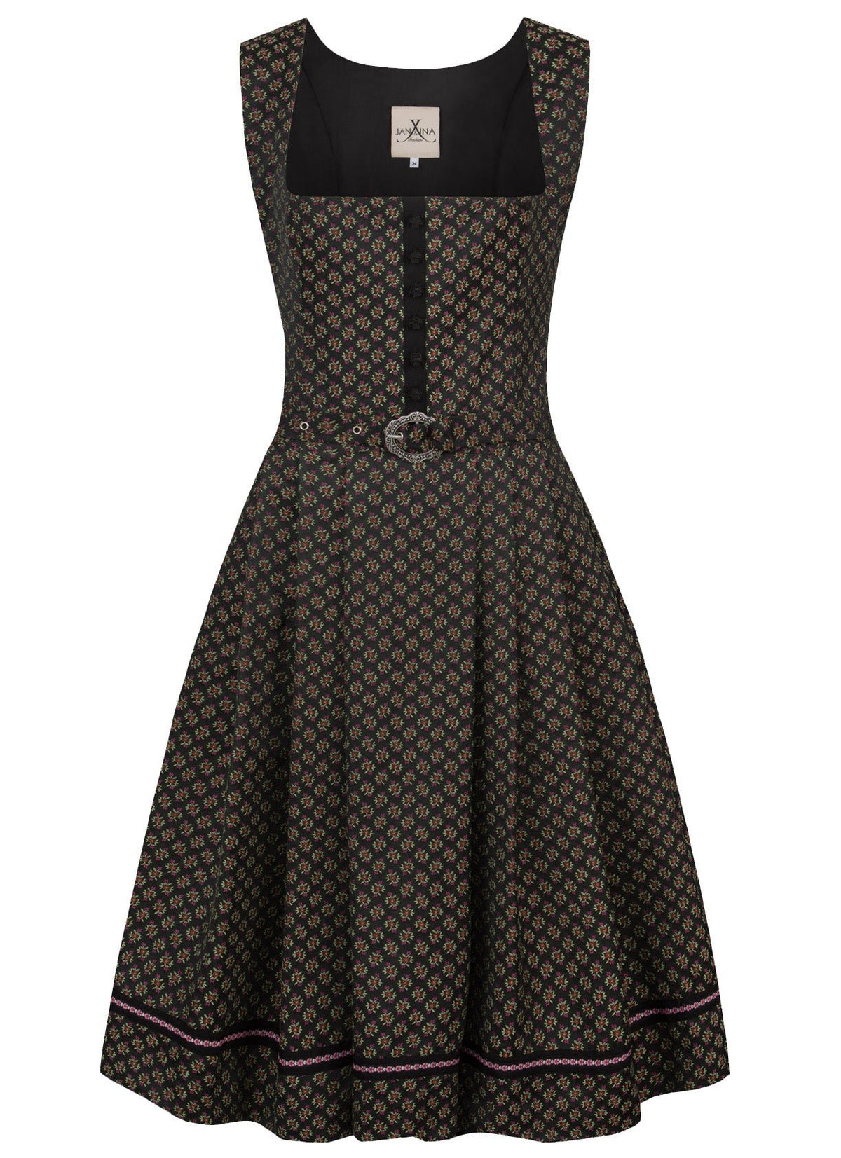 JACQUARD DIRNDL LIMITED EDITION 2022 SCHWARZ/ FUCHSIA/ ROT - JAN&INA Trachten