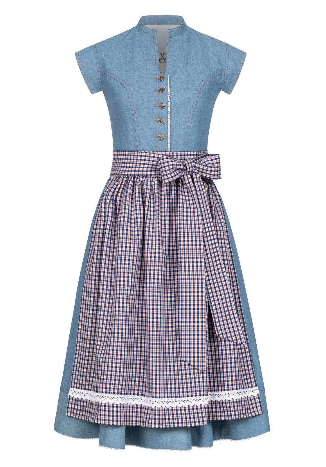 JEANS DIRNDLKLEID HELLBLAU/ CREME - JAN&INA Trachten