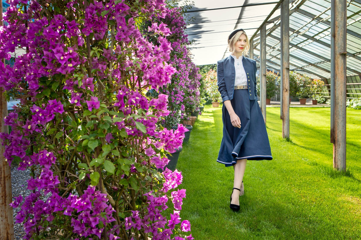 SOFT LEINEN BLAZER DUNKELBLAU - JAN&INA Trachten