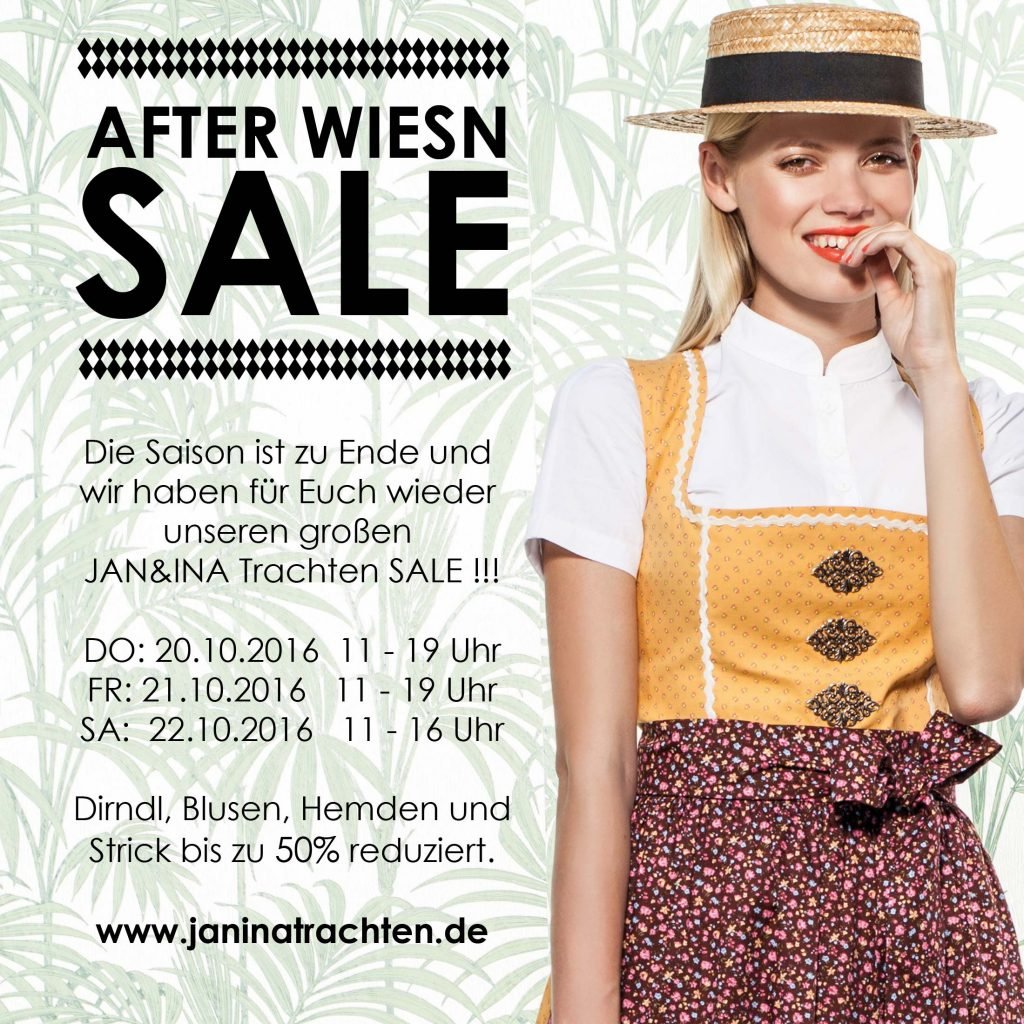 AFTER+++WIESN+++SALE+++RABATT+++50% - JAN&INA Trachten