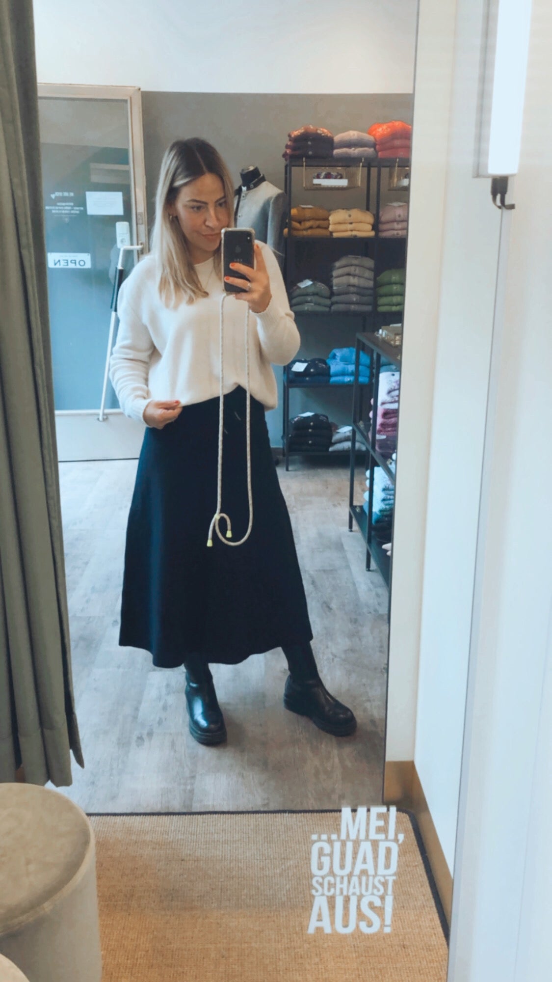 FASHION STRICK ROCK A - LINIE NAVY - JAN&INA Trachten