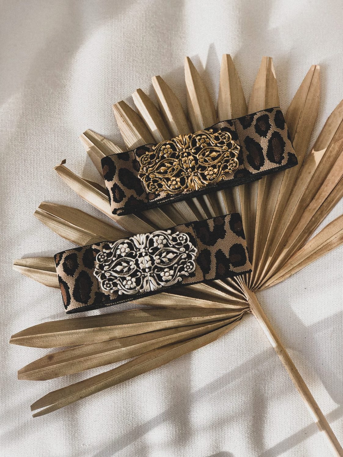 TRACHTENGÜRTEL STRETCH VINTAGE LEOPARD GOLD - JAN&INA Trachten