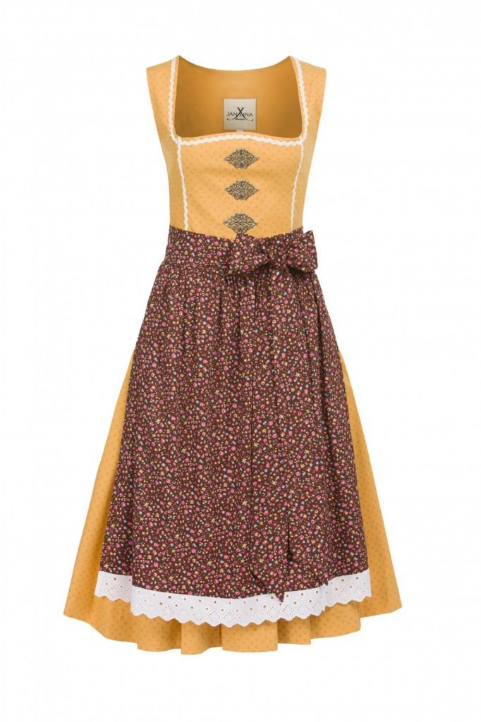 BW DIRNDL VINTAGE FLOWERS OCKER - JAN&INA Trachten
