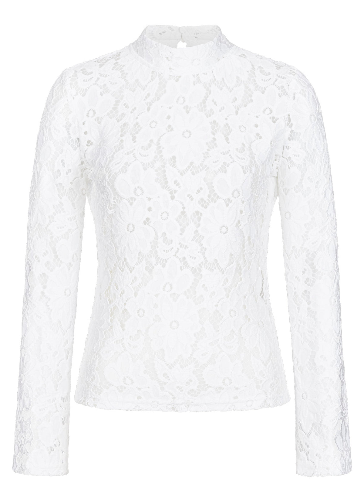 DIRNDLBLUSE SPITZENSHIRT STRETCH FLARE FLOWER - JAN&INA Trachten