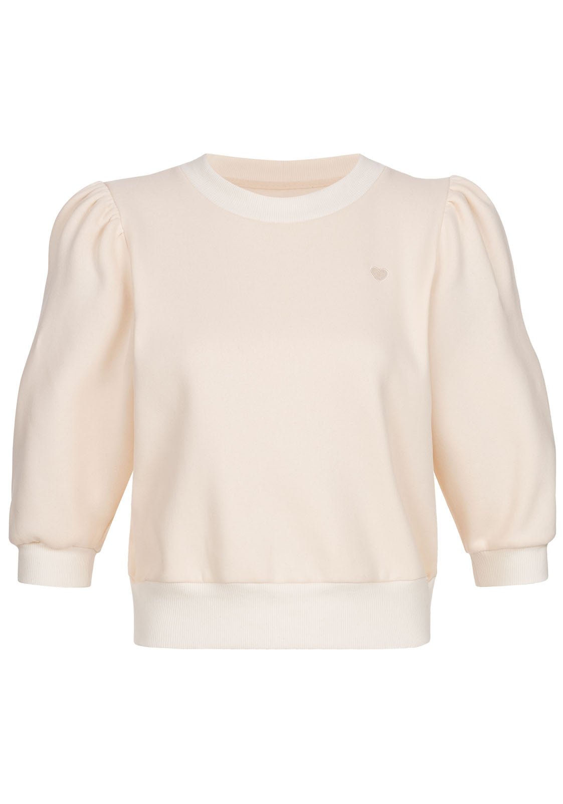 HEART SWEATER ECRU - JAN&INA Trachten