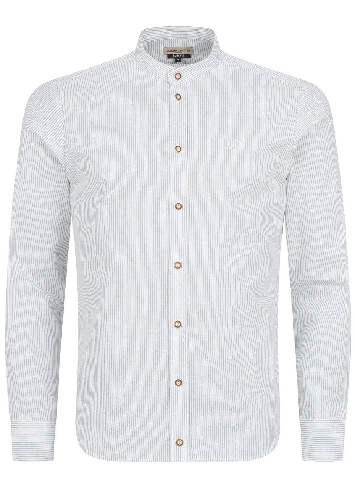 TRACHTENHEMD SLIMFIT NADELSTREIFEN MONACO BLUE - JAN&INA Trachten