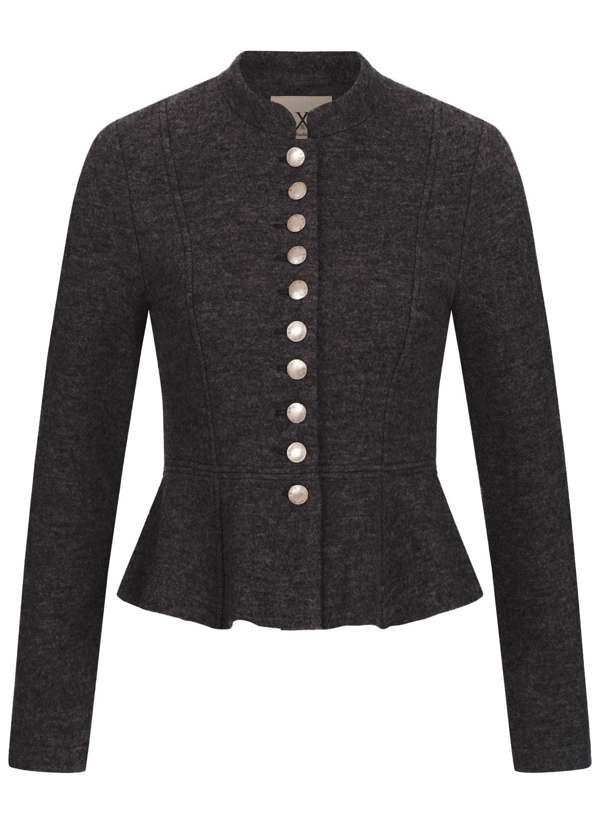 STEHKRAGEN BLAZER VINTAGE WALKLODEN ANTHRAZIT - JAN&INA Trachten