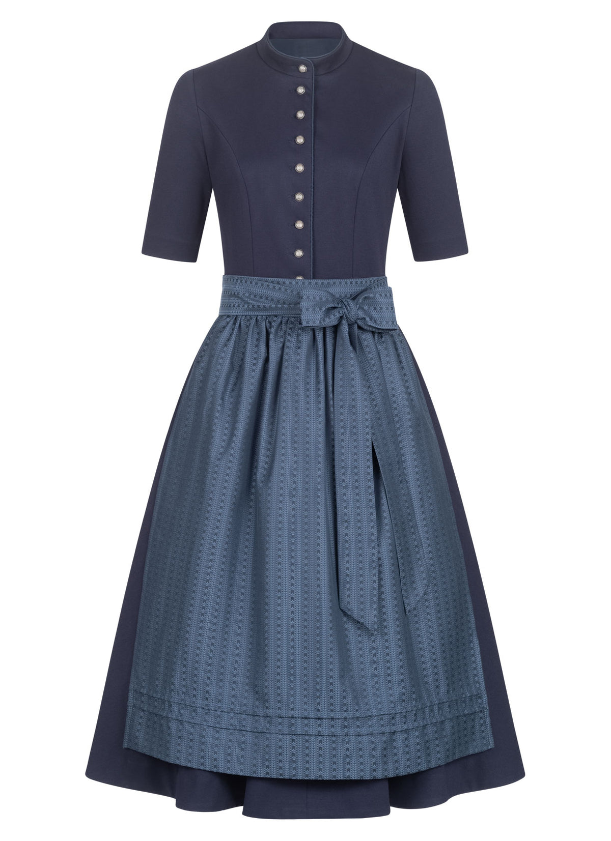 STRETCH DIRNDLKLEID CLASSY STEHKRAGEN 3/4 ARM MARINE - JAN&INA Trachten