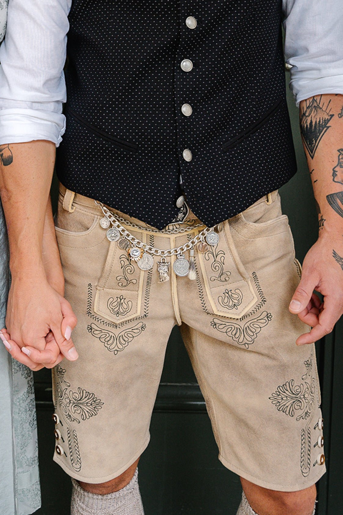 LEDERHOSE BAVARIA URIG NATUR BEIGE - JAN&INA Trachten