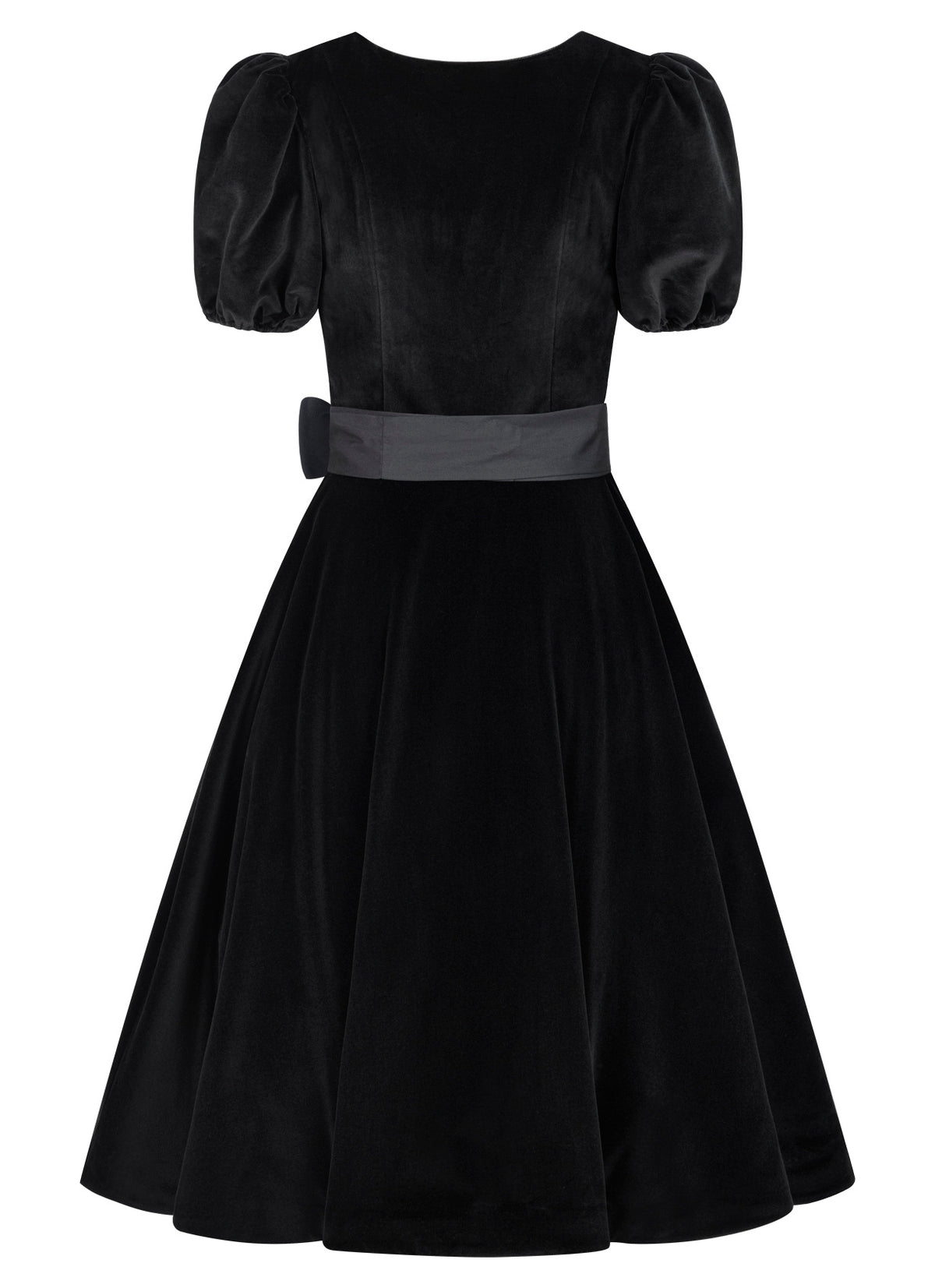 SAMT DIRNDL BLACK VELVET EDITION FOLKLORE SCHWARZ MIT 2 SCHÜRZEN - JAN&INA Trachten
