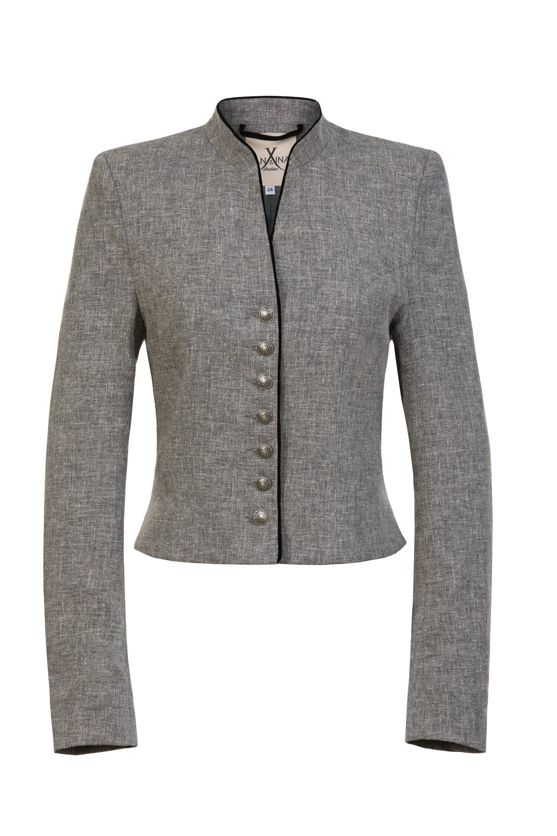SOFT LEINEN BLAZER GRAU MELANGE - JAN&INA Trachten