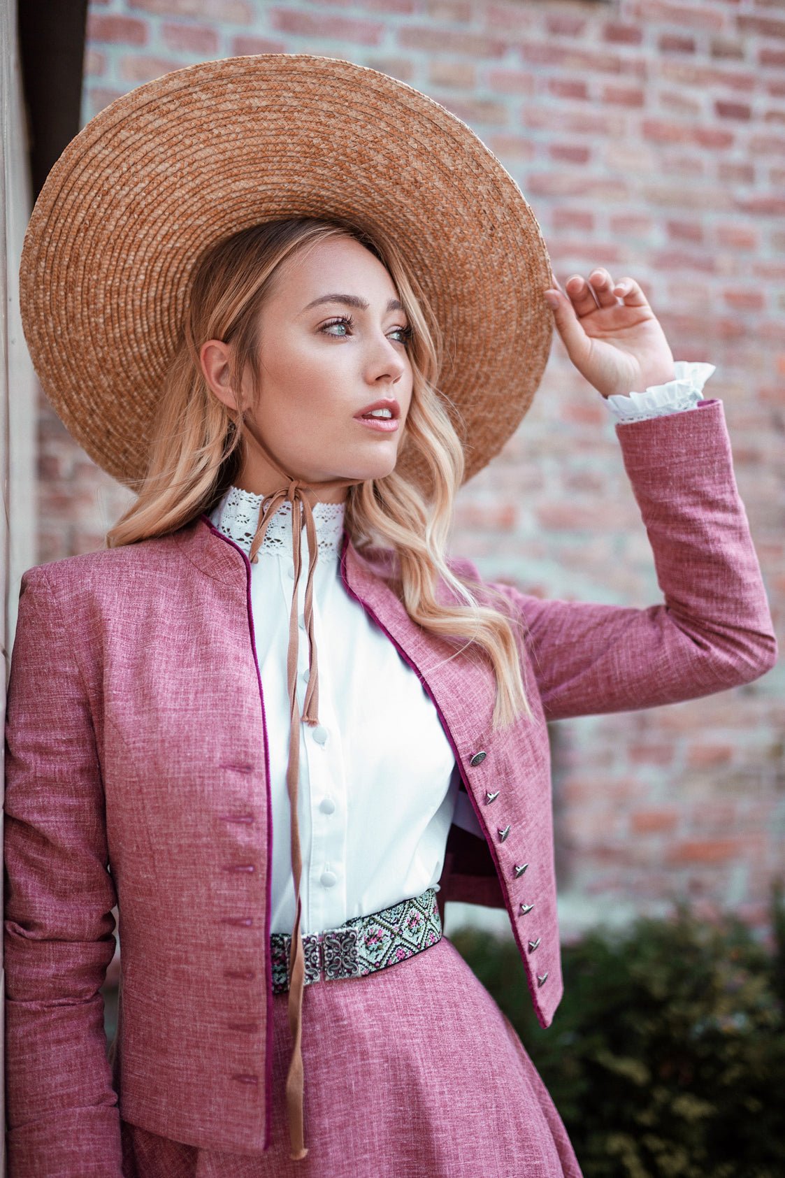 SOFT LEINEN BLAZER ROSENHOLZ - JAN&INA Trachten