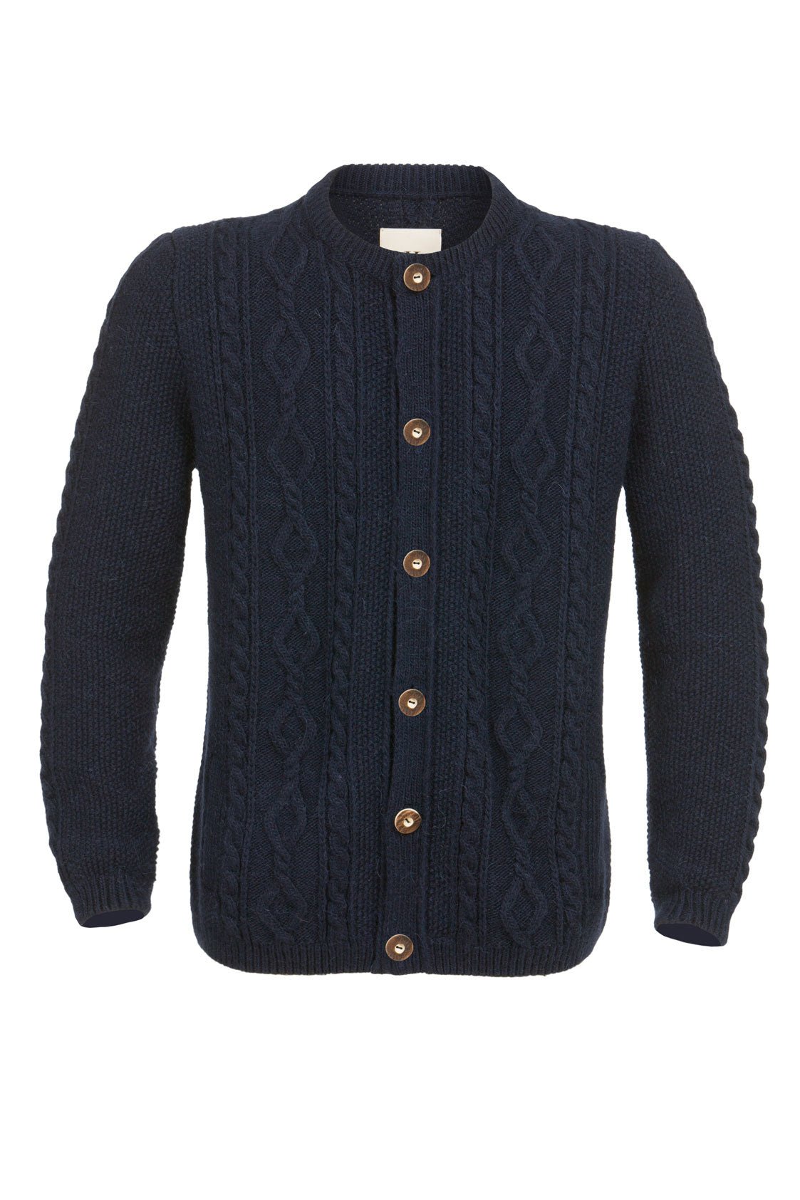STRICKJACKE HALODRI VINTAGE MIT ZOPF NAVY - JAN&INA Trachten