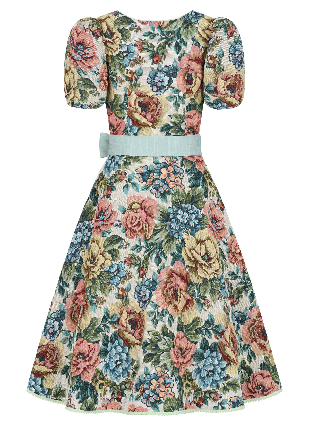 DIRNDL VINTAGE GOBELIN FLOWERS BEIGE/ LINDGRÜN - JAN&INA Trachten