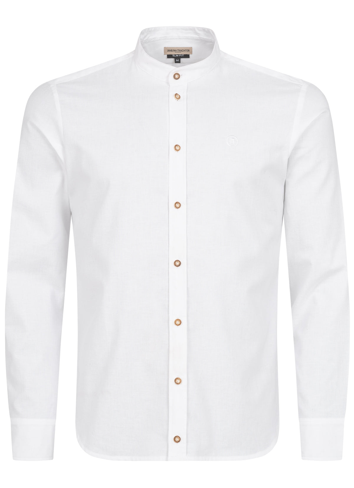 TRACHTENHEMD SLIMFIT TRADITIONAL WEISS - JAN&INA Trachten