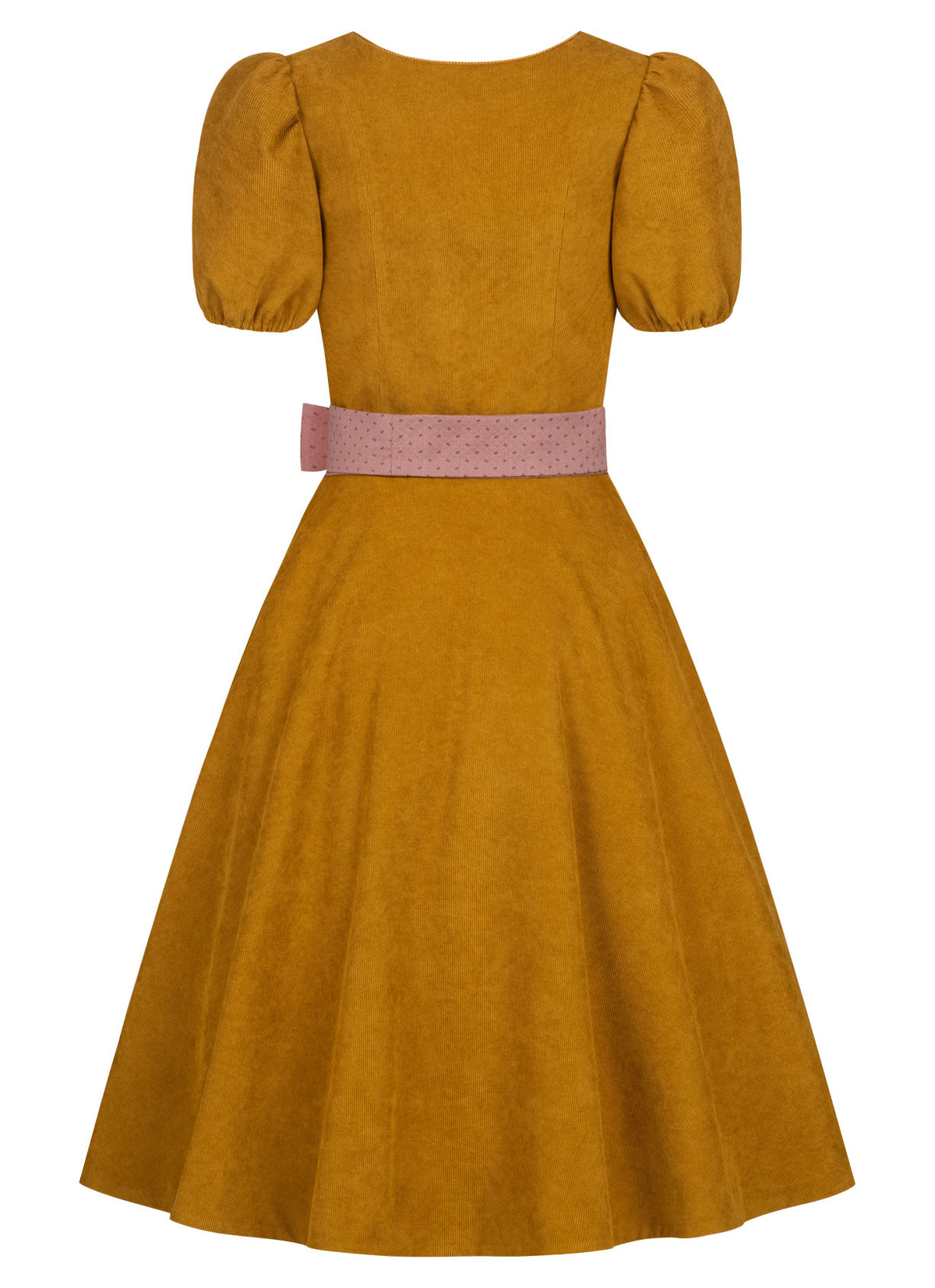 CORD DIRNDL FLARE TULIP OCKER/ MAUVE - JAN&INA Trachten